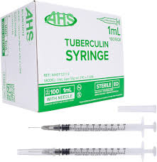 Hypodermic Syringe, Plastic, for Tuberculin Injection, 1 mL